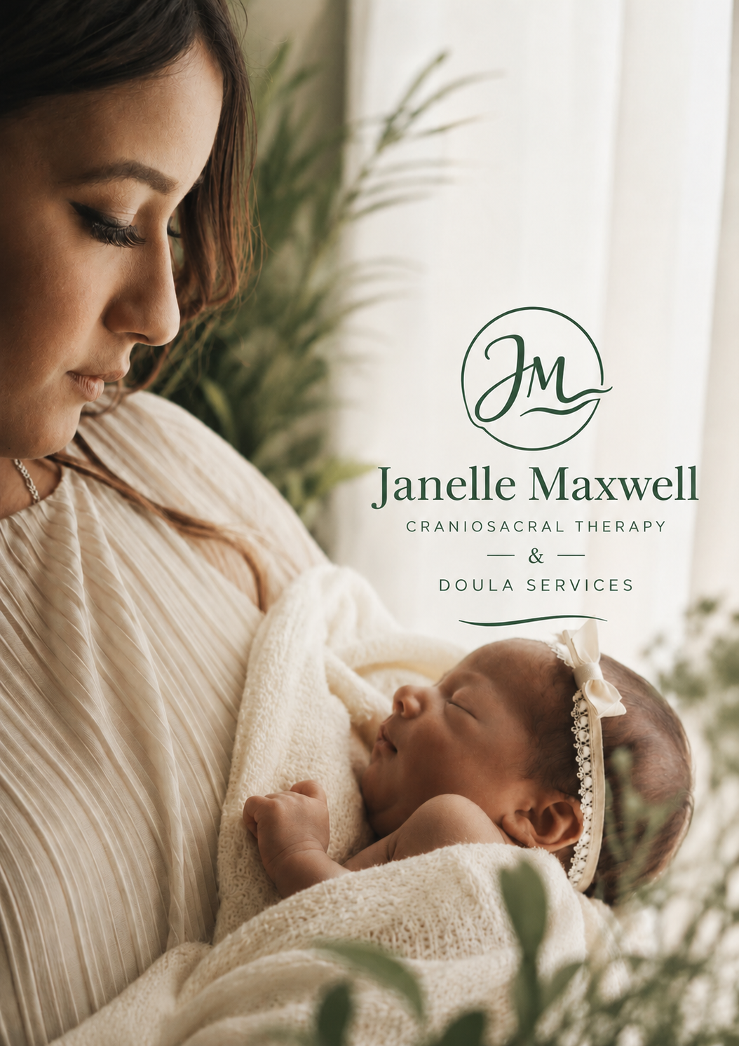 A parent holding their baby during a calm infant care moment
